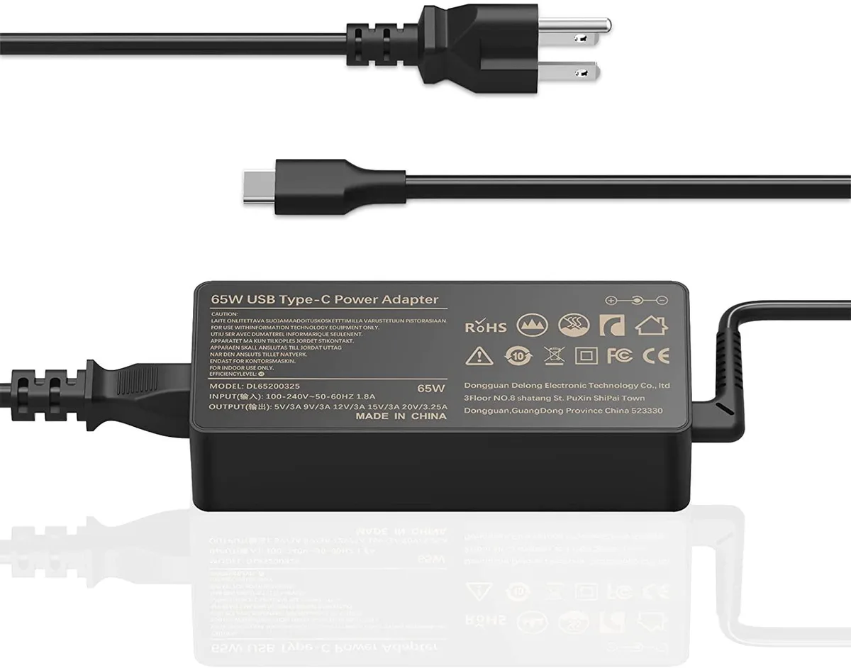 myVolts myVolts USB-C 65W Laptop Charger for Lenovo ThinkPad Chromebook IdeaPad Yoga — product photo
