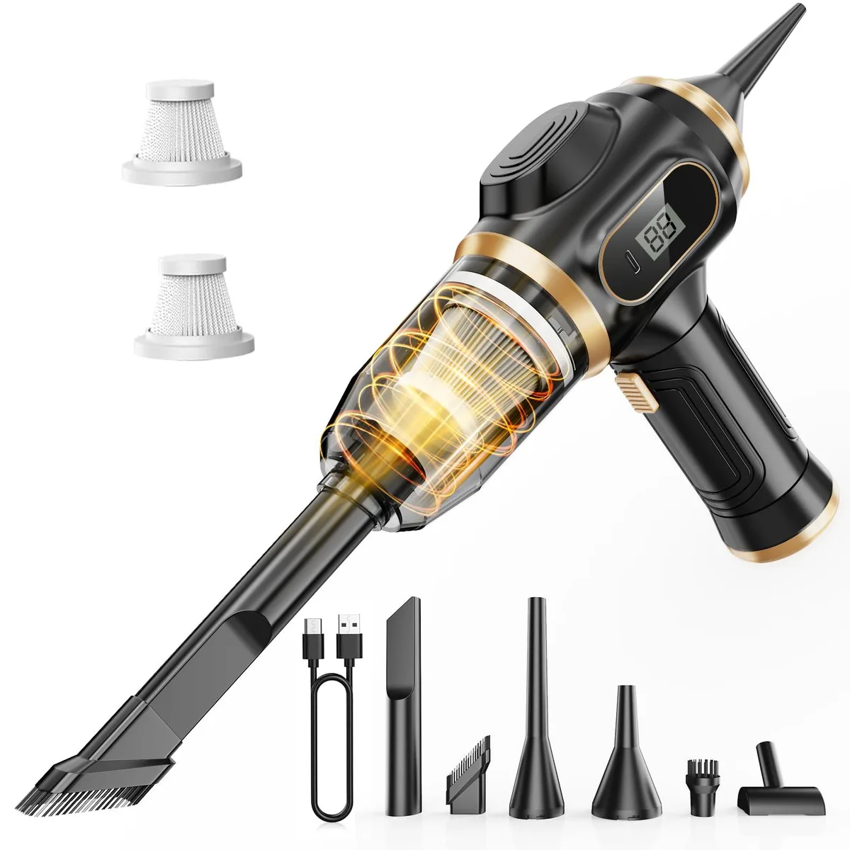  Scstartx Car Vacuum Portable Cordless Handheld 12V 20W 17000Pa — product photo