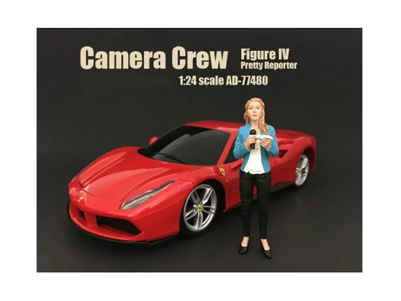 American Diorama American Diorama Camera Crew Figure IV "Pretty Reporter" 1:24 Scale — product photo