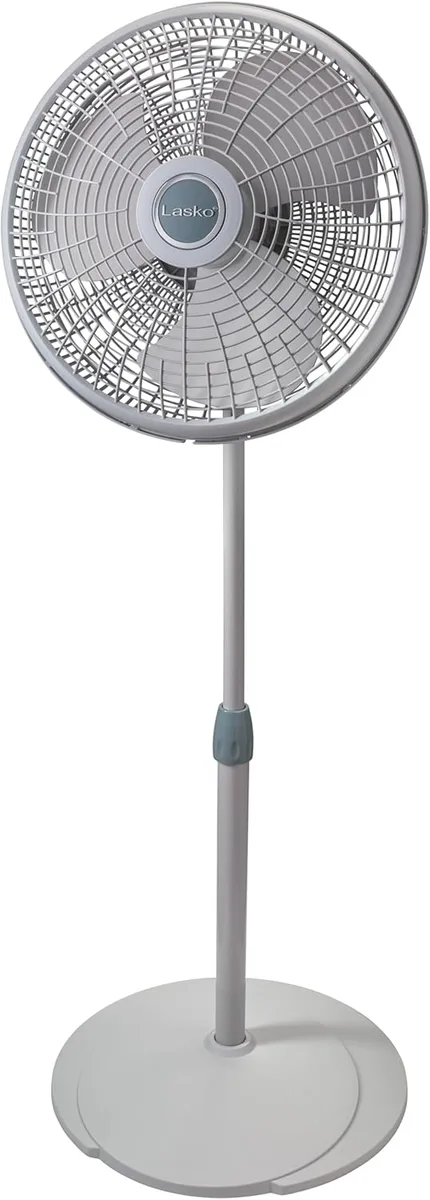 Lasko Lasko 2526 16" Pedestal Fan, 3-Speed, 37-53" Height, White — product photo