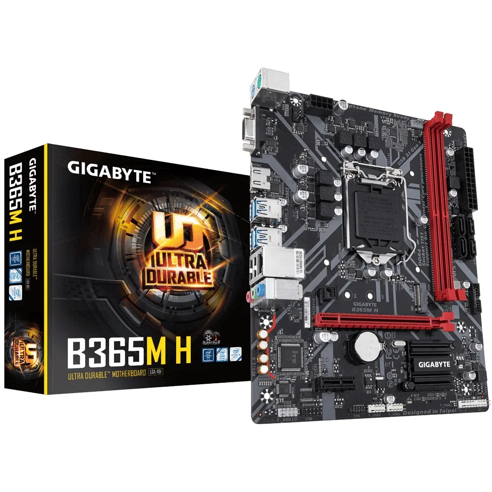 GIGABYTE GIGABYTE B365 LGA 1151 Micro ATX Intel motherboard — product photo