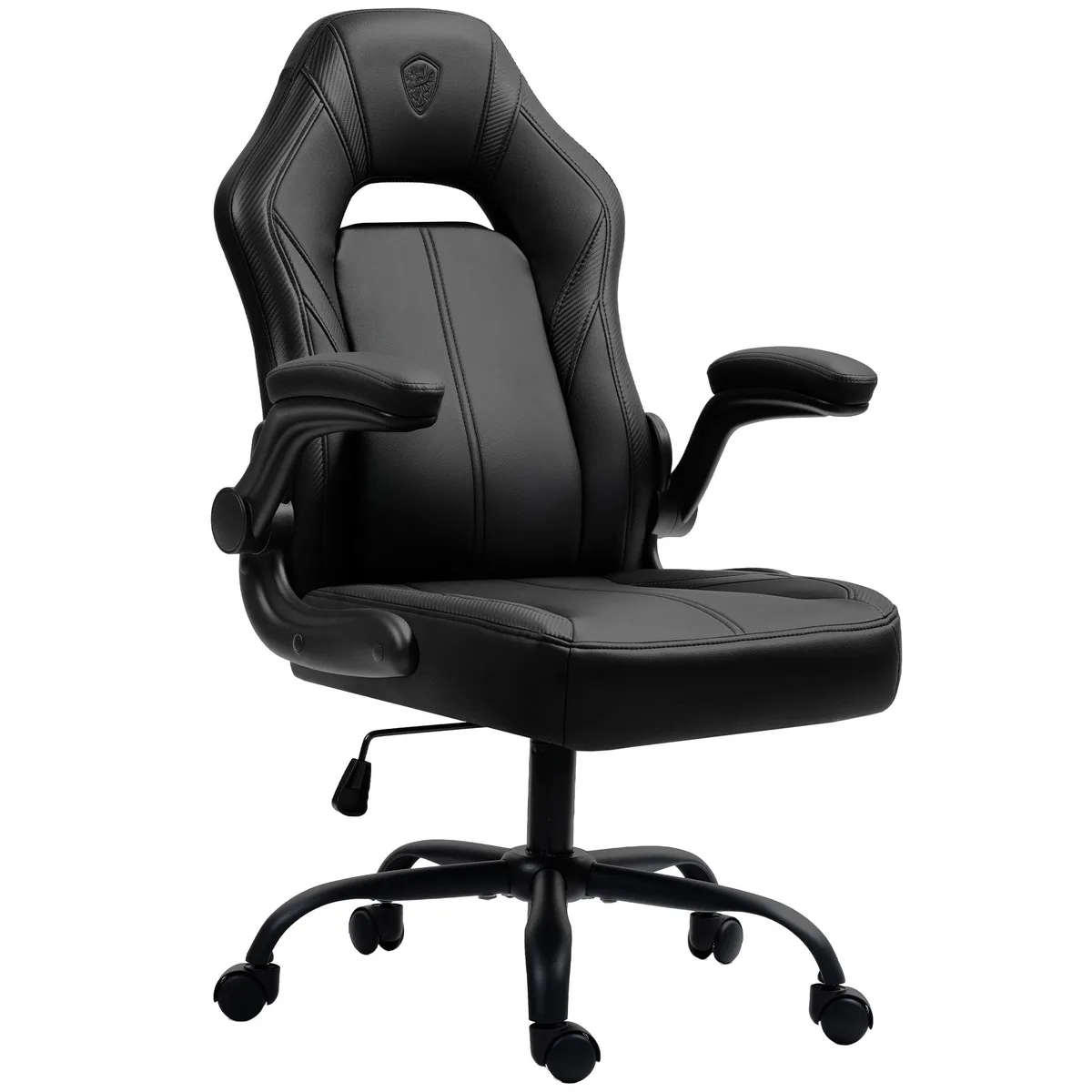 Dowinx Dowinx LS-66D61 gaming chair, black, 90°-101° recline, 275lbs capacity — product photo
