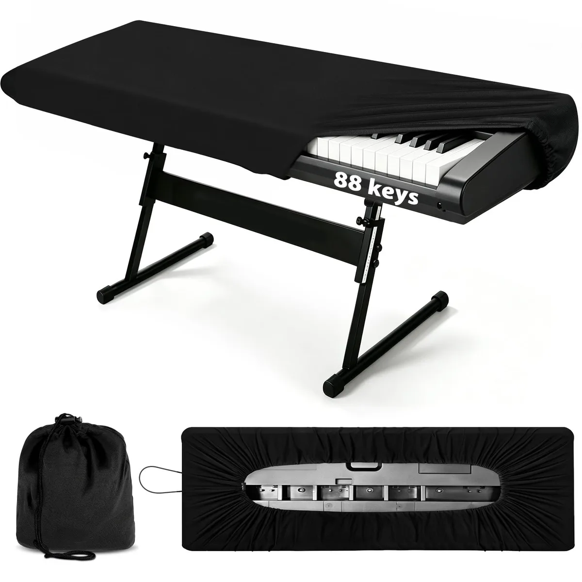  Hal Leonard F1555DW06G 88-Key Piano Dust Cover with Storage Bag — product photo
