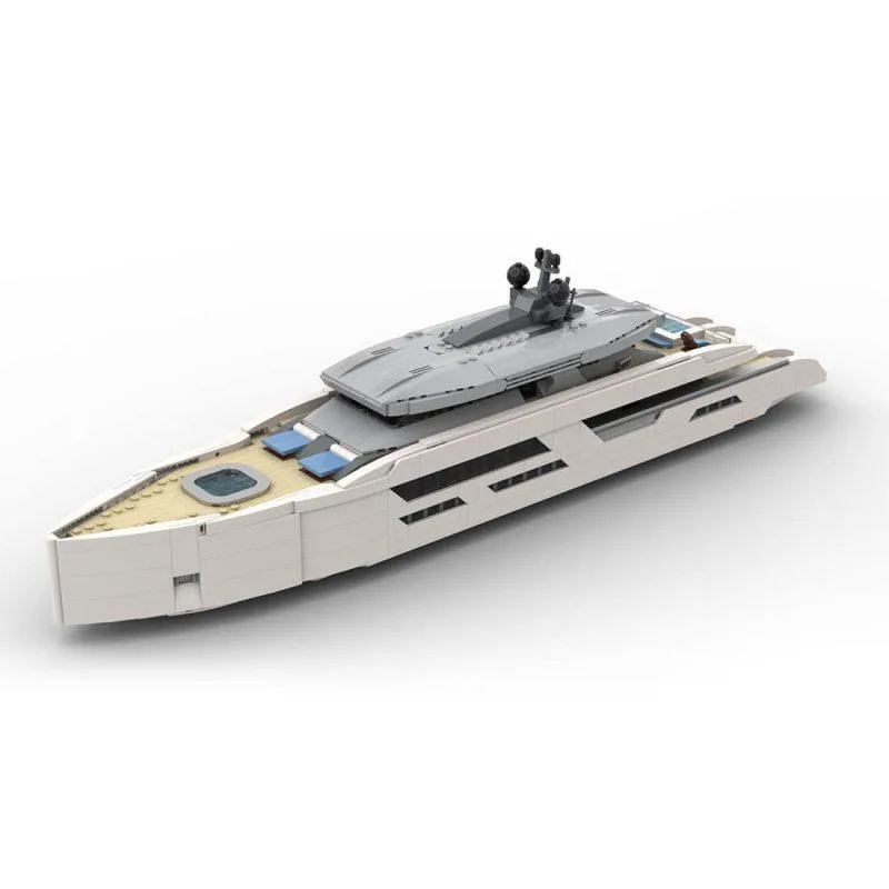 ZITIANYOUBUILD ZITIANYOUBUILD MOC-164898 1/80 Scale Yacht 2977PCS White — product photo