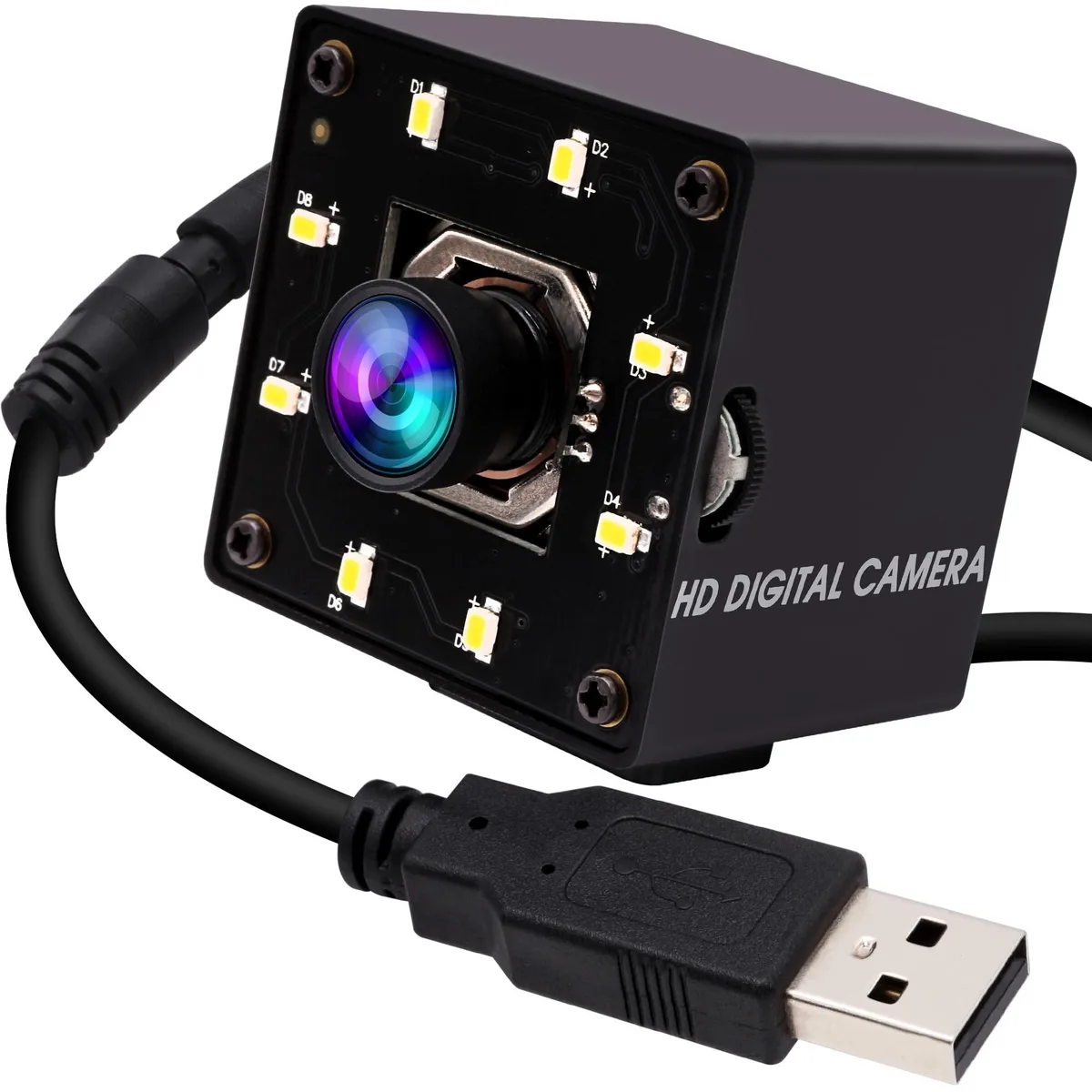 BoYata BoYata 4K USB 2.0 Camera IMX415 100° AF 8 LED 2 in 1 accessory — product photo