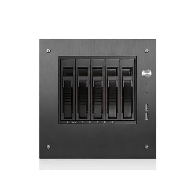 iStarUSA Inc. iStarUSA Inc. S-35-B5BK server chassis 5 x 3.5" hot-swap mini-ITX black — product photo