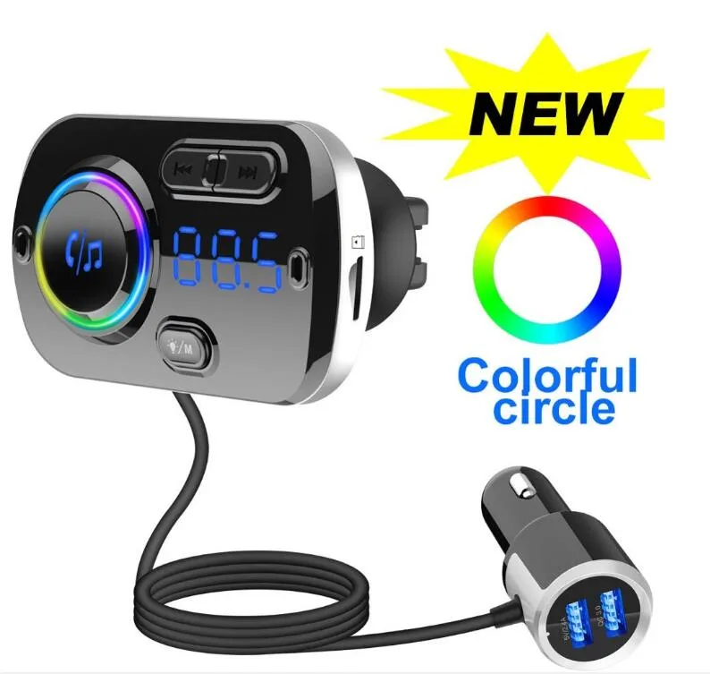 LUOM LUOM BC49BQ Bluetooth 5.0 FM Transmitter QC3.0 5V 3A 2.4A — product photo
