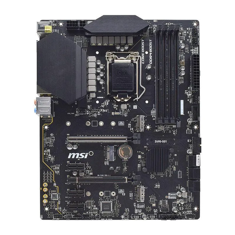 MSI MSI Z490-S01 LGA 1200 Intel Z490 motherboard ddr4 128G — product photo