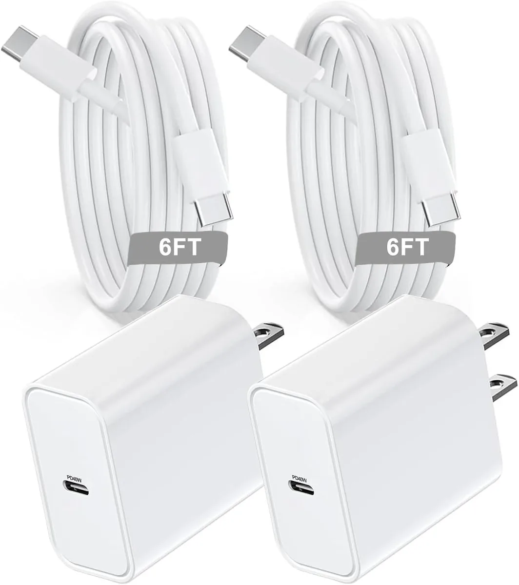 Kootion Kootion 40W USB-C Charger 2-Pack 6ft Cable — product photo