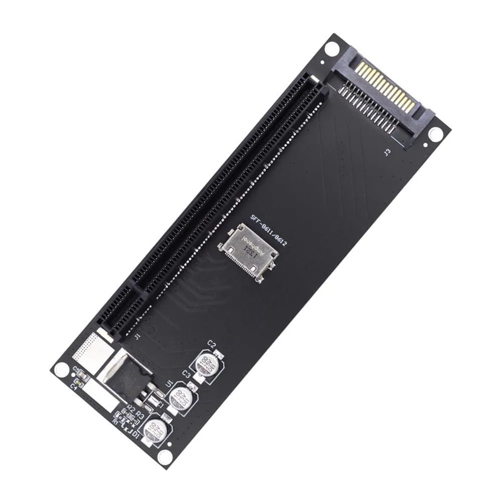 Vszerda Vszerda SFF-8612 SFF-8611 Oculink to PCI-E 16x 4x Adapter with SATA Power Port — product photo