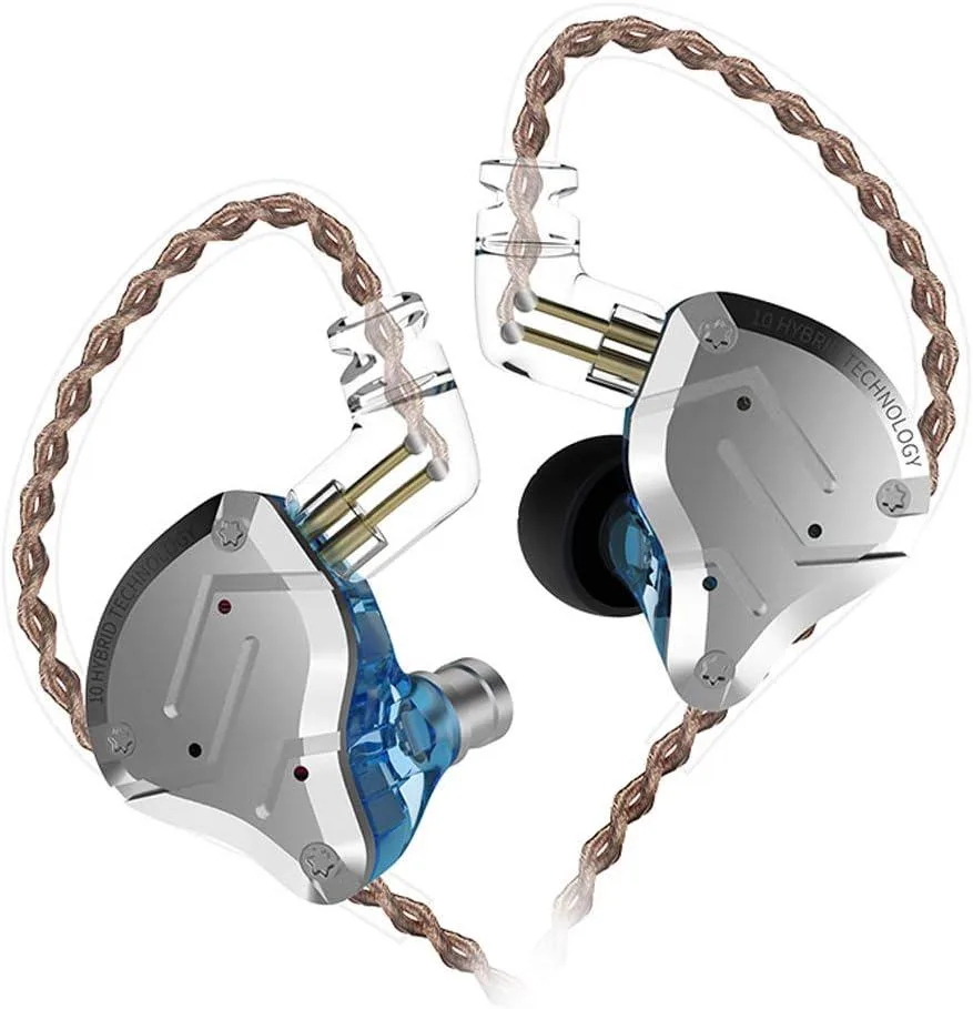 EVESKY EVESKY KZ ZS10 Pro 5-driver IEM (Blue, no mic) — product photo