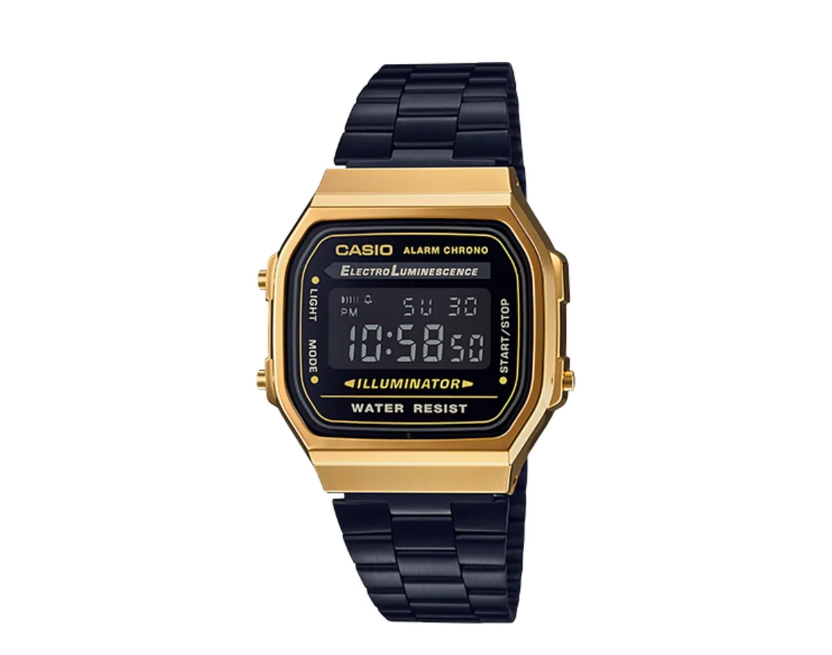 CASIO CASIO Vintage A168WEGB Digital Metal Gold/Black Watch 36.3mm — product photo