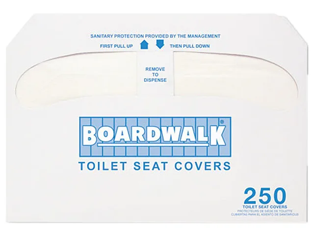 Boardwalk Boardwalk BWK K5000 Premium Half-Fold Toilet Seat Covers 250 per Sleeve 20 Sleeves Carton — foto produk