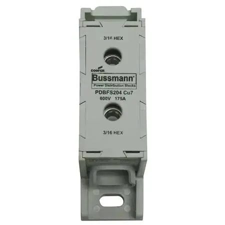 Bussmann Bussmann PDBFS204 Power Distribution Block Finger-Safe 1 Pole 175 A — product photo
