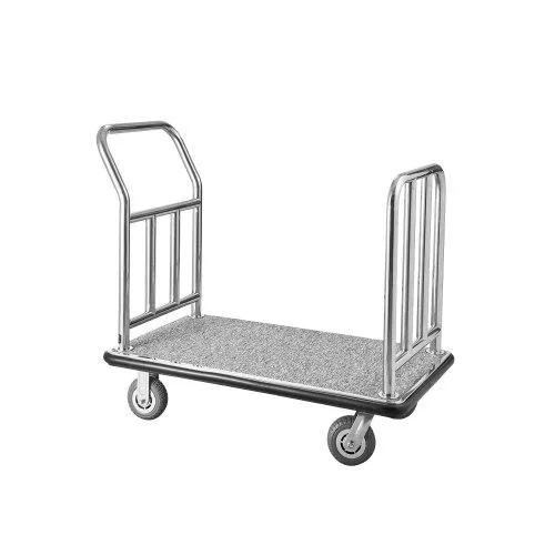 VEVOR VEVOR X-113 Luggage Cart 750 lbs Grey Carpeted Deck 6 in Wheels — product photo