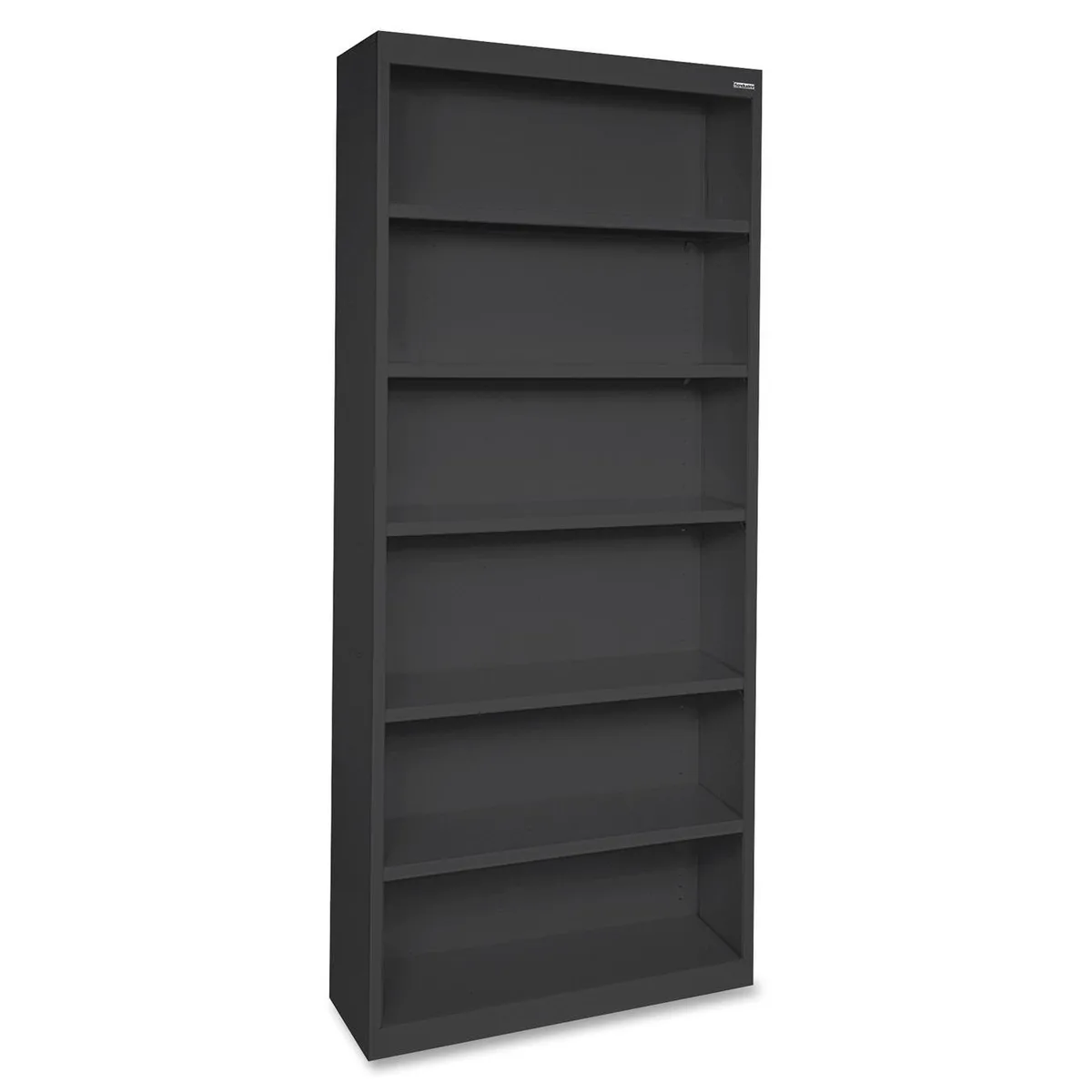 Lorell Lorell 41294 Office Furniture 6-Shelf Steel Bookcase 34.5"W 13"D 82"H Black — product photo