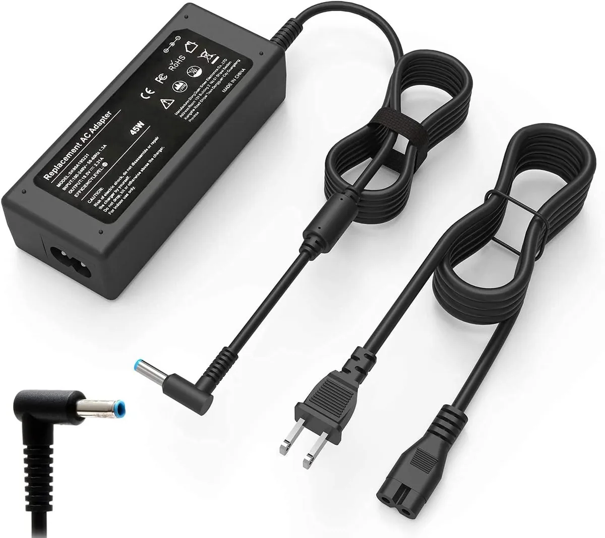 myVolts myVolts 19.5V 2.31A 45W AC Adapter 4.5mm Blue Tip — product photo