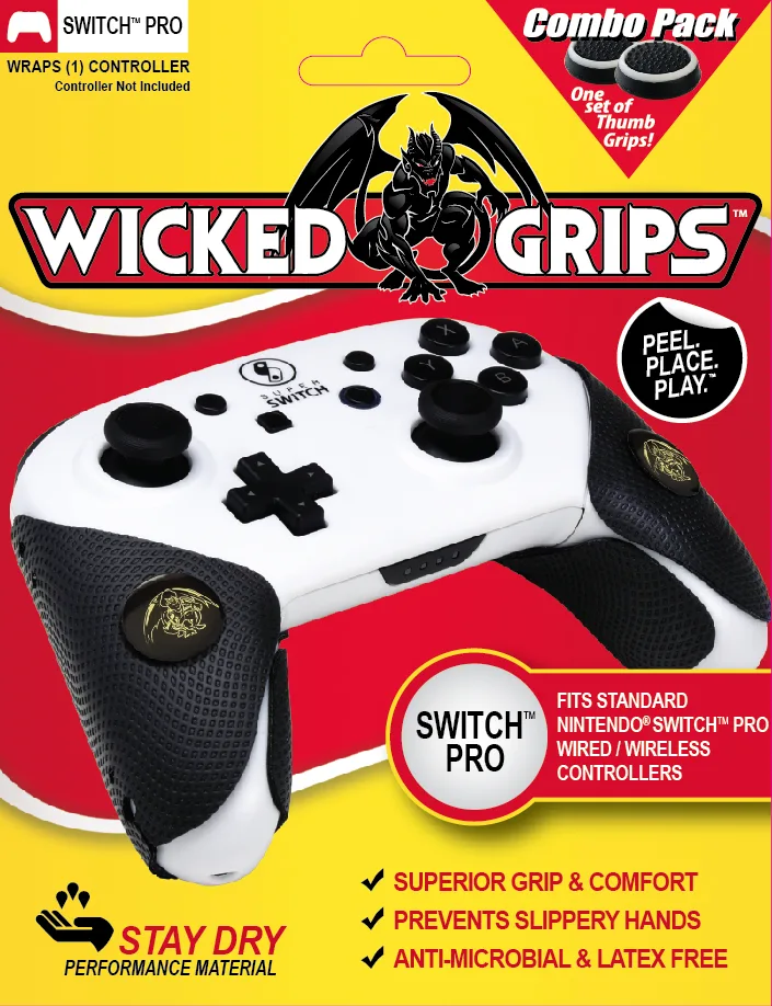 Wicked-Grips Wicked-Grips Nintendo Switch Pro High Performance Controller Grips with Thumb Grips Combo — product photo