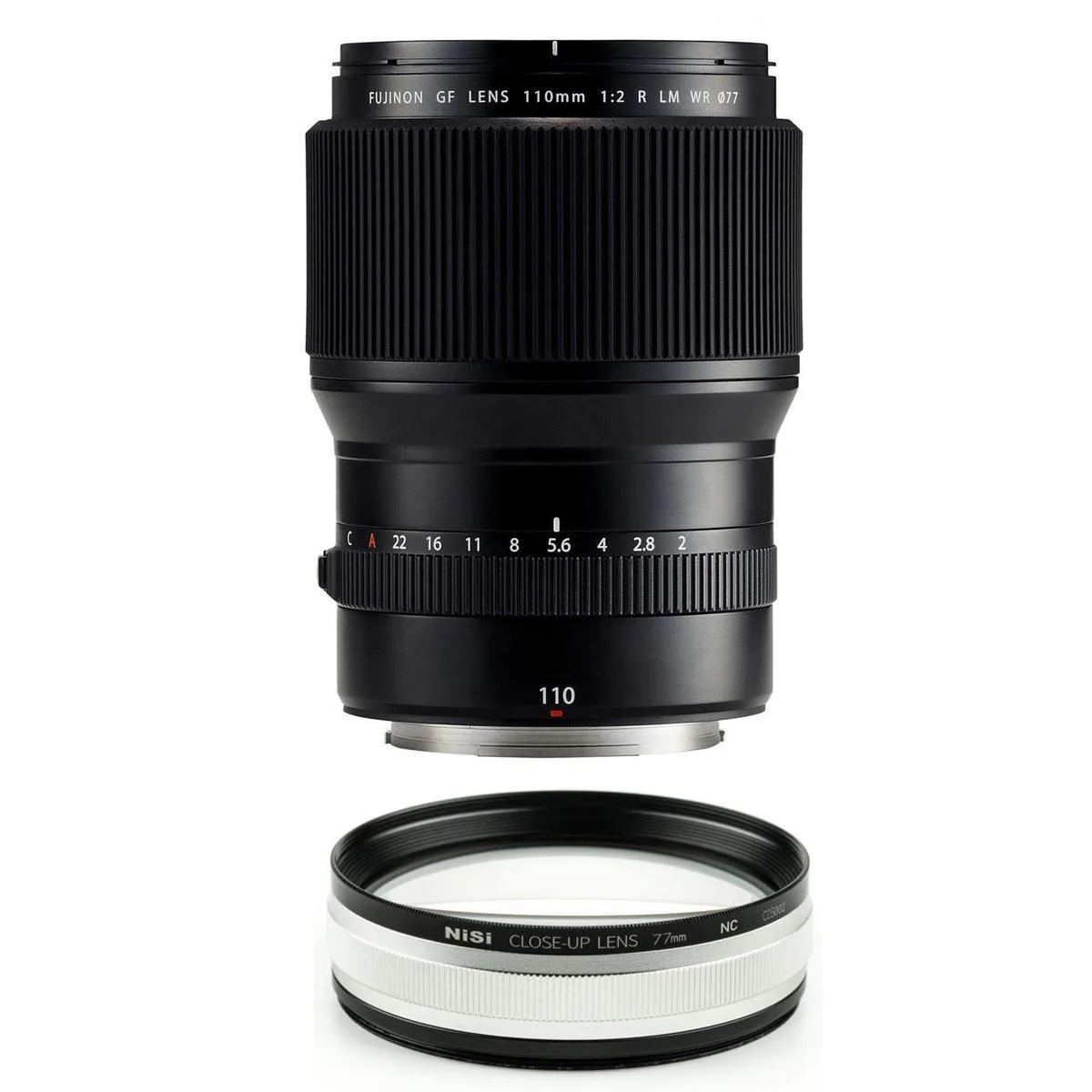 FUJIFILM FUJIFILM GF 110mm f/2 R LM WR with NiSi Close Up Lens Kit — product photo