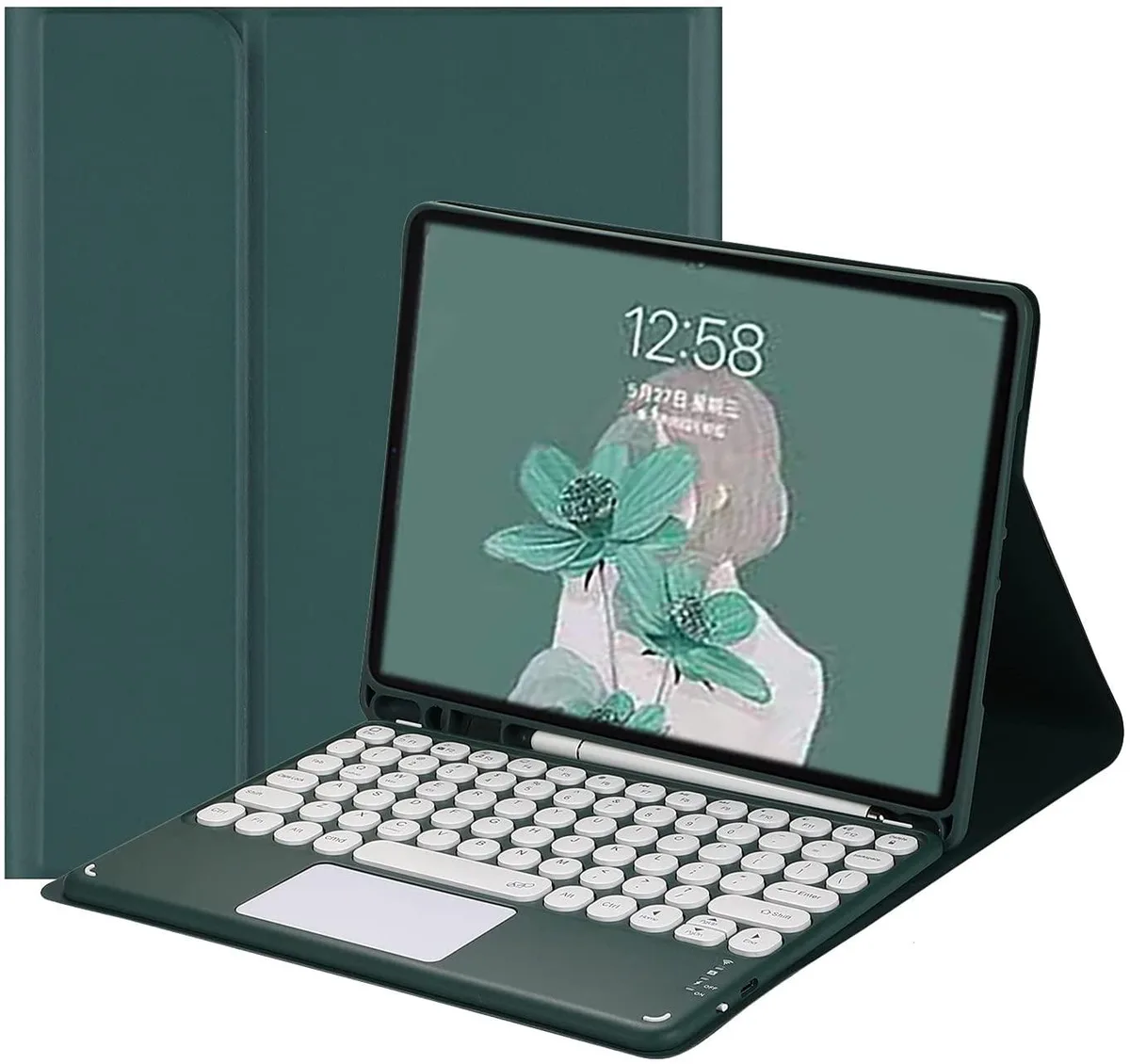 BONAEVER BONAEVER Keyboard Case for iPad Pro 11 2021 2020 2018 Dark Green — product photo