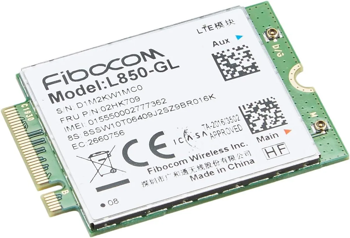Lenovo Lenovo ThinkPad Fibocom L850-GL CAT9 M.2 WWAN LTE Module — product photo