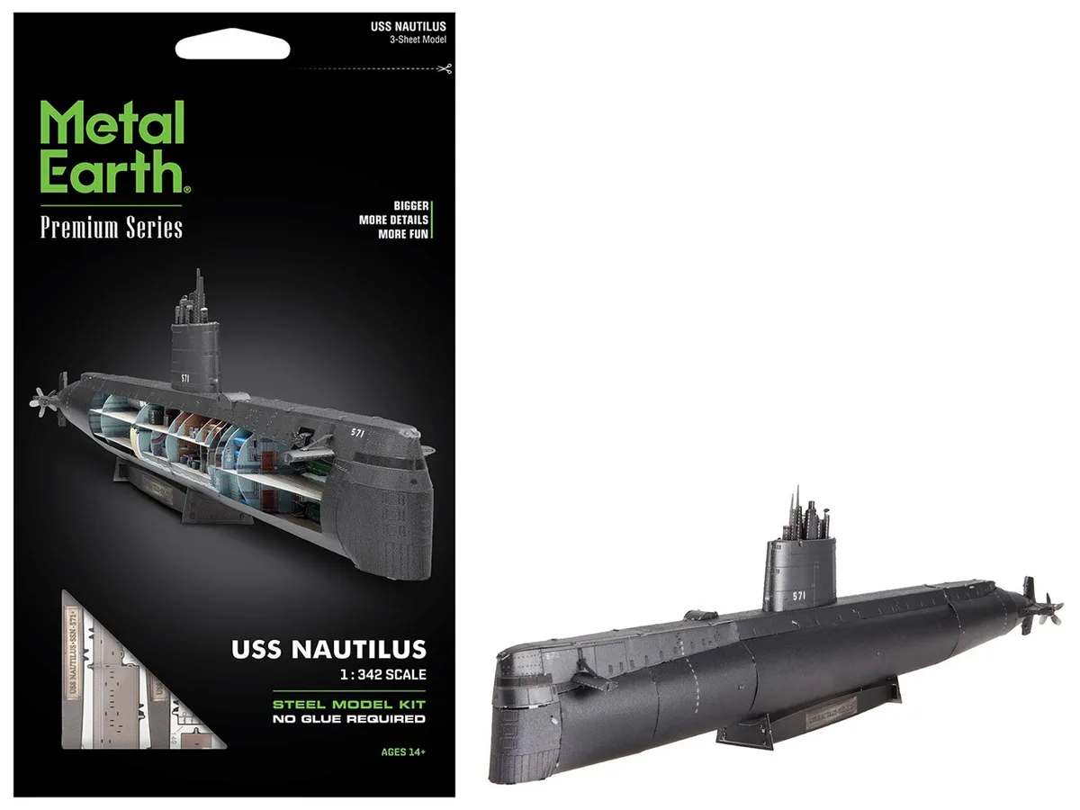 Metal Earth Metal Earth USS Nautilus (SSN-571) Submarine Hobby Collectible — product photo