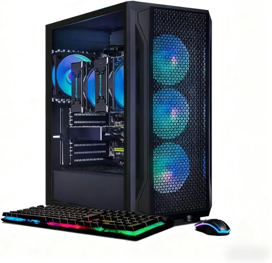 STGAubron STGAubron ABR1724 gaming PC, dual Xeon E5-2637, Radeon RX 580 8G, 16GB DDR4, 1TB SSD — product photo