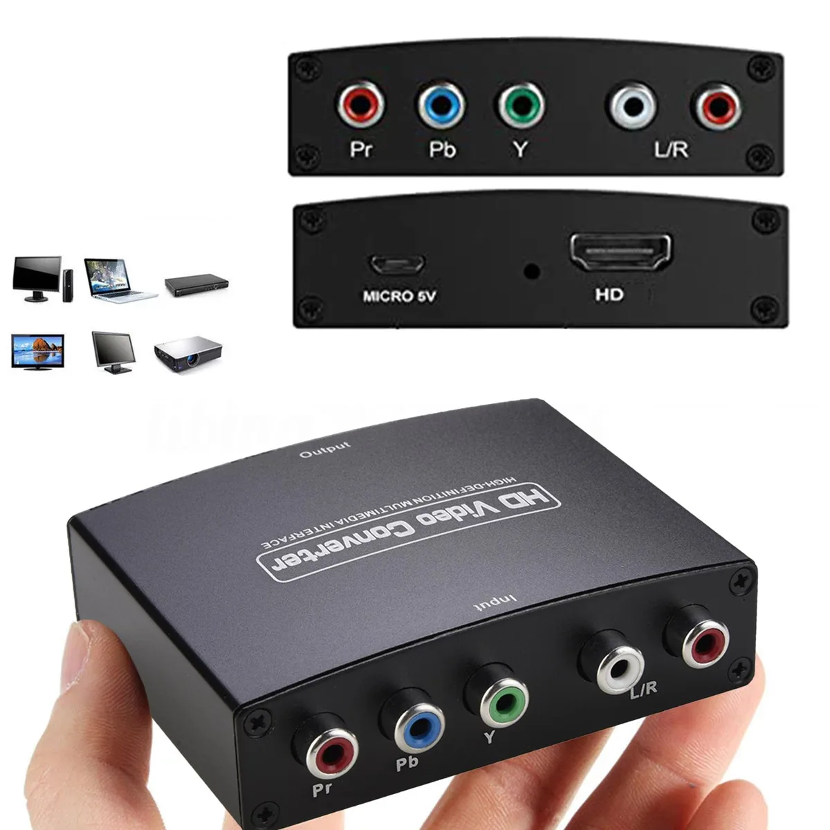 Jansicotek Jansicotek 1080P YPbPr RGB to HDMI Audio Video Converter OZSC-1 — product photo