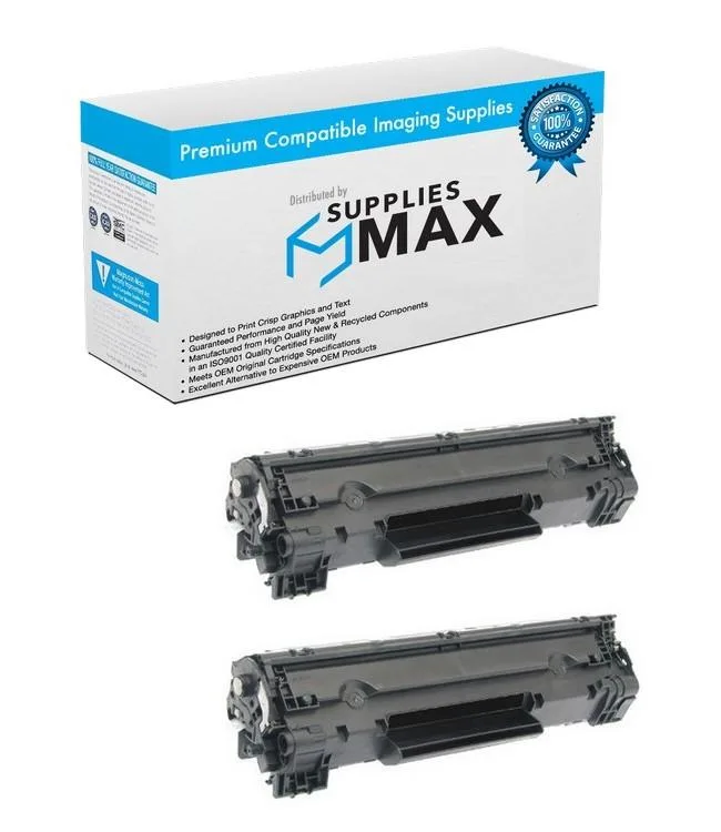 SuppliesMax SuppliesMax CF283XJD Jumbo Black Toner Cartridge 2 Pack 3000 Pages — product photo