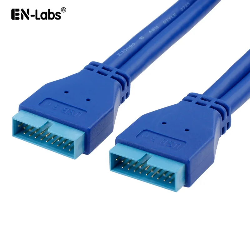 EN-Labs EN-Labs U320PMM50CM USB 3.0 20-pin male to male extension cable 1.64ft blue — product photo