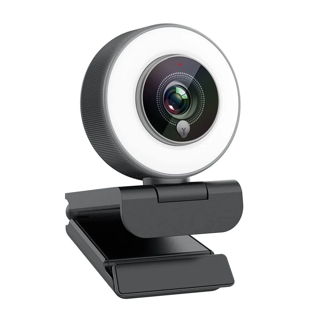  Angetube 967 1080p 30 fps webcam with ring light — product photo
