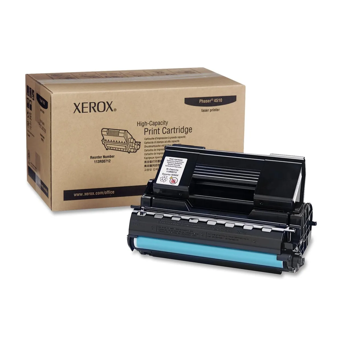XEROX Xerox 113R00712 Black High Yield Toner Cartridge 19000 Pages — product photo