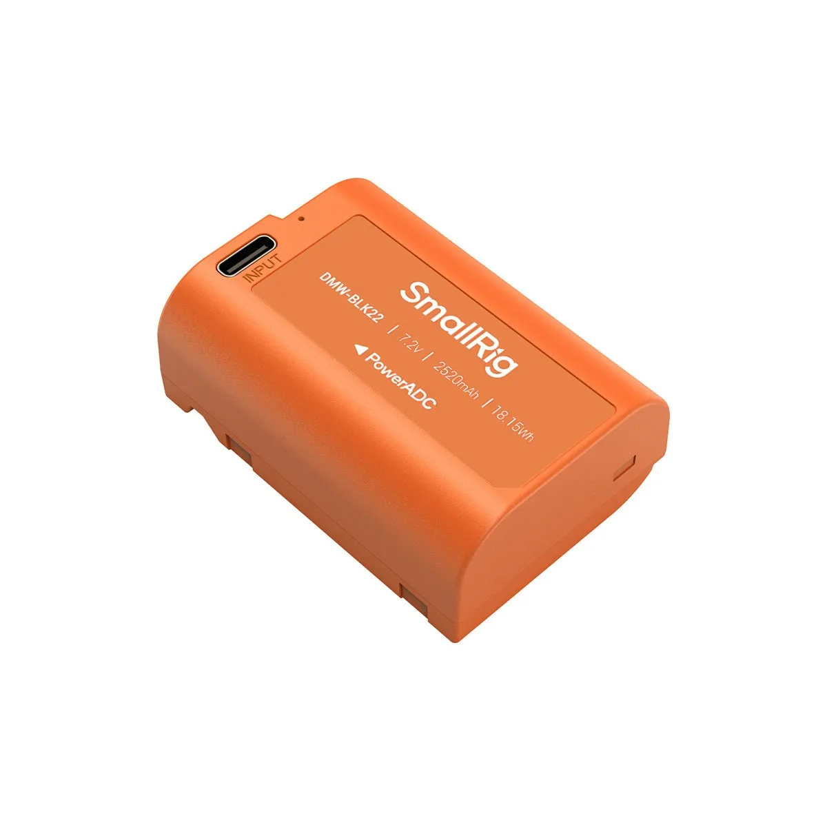 SmallRig SmallRig DMW-BLK22 USB-C Camera Battery 2520mAh 7.2V Orange — product photo