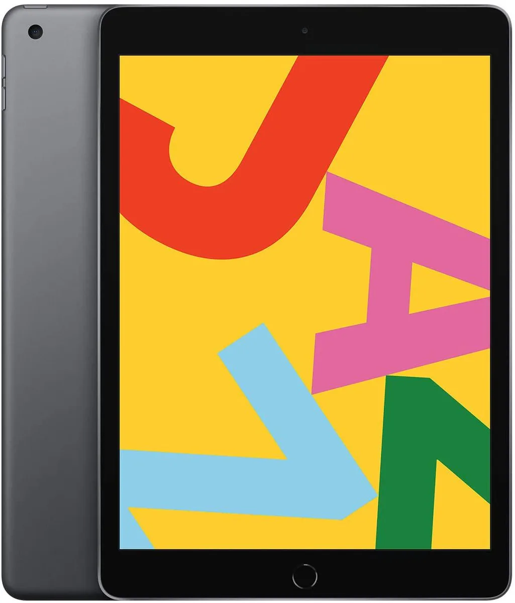Space Gray iPad with 10.2 inch Retina display
