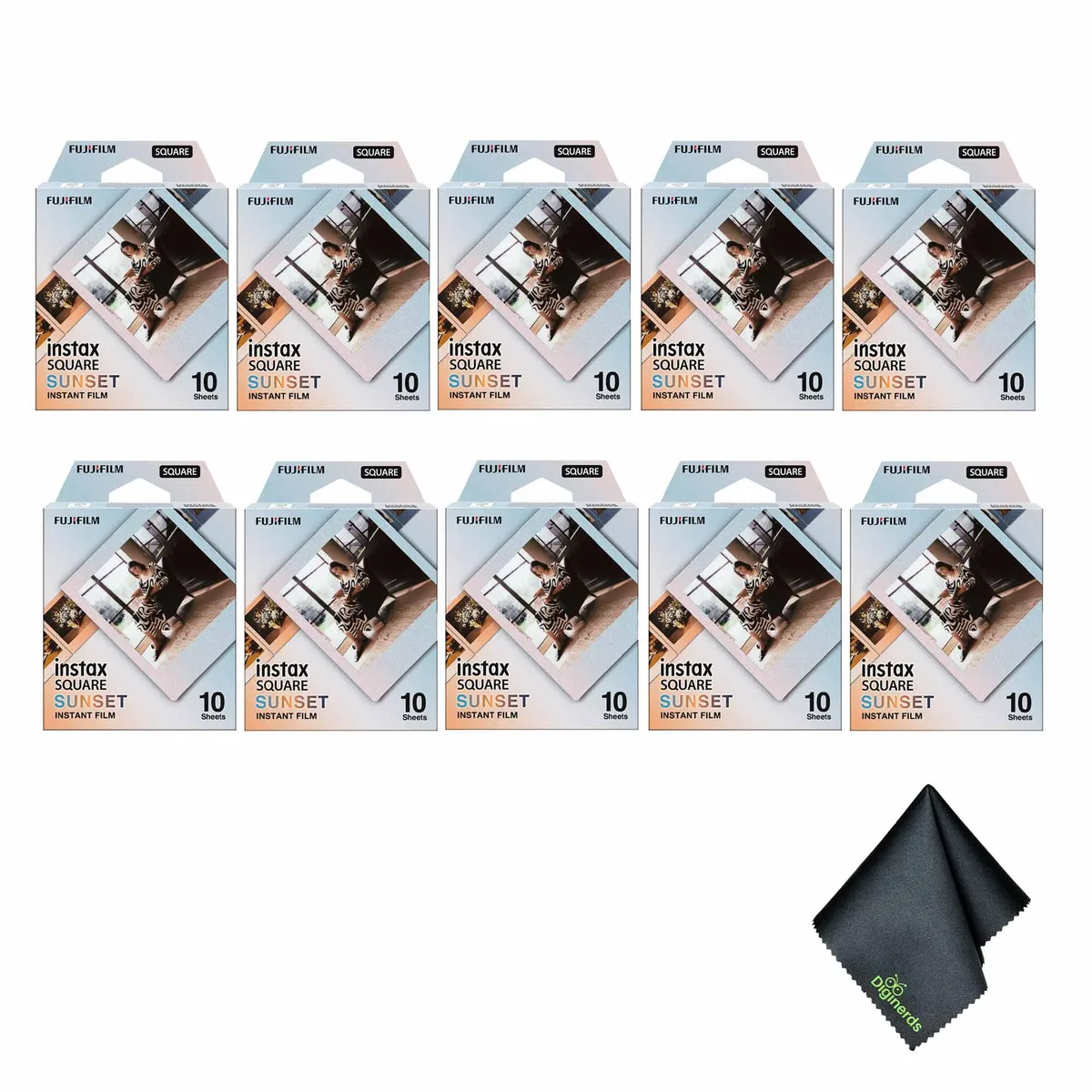 FUJIFILM FUJIFILM INSTAX SQUARE Sunset Film 10 Pack Bundle — product photo