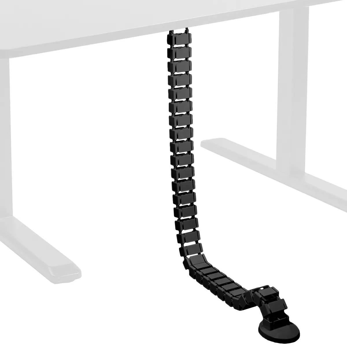 VIVO VIVO Vertebrae Cable Management Kit 48in Quad Wire Organizer Black — product photo