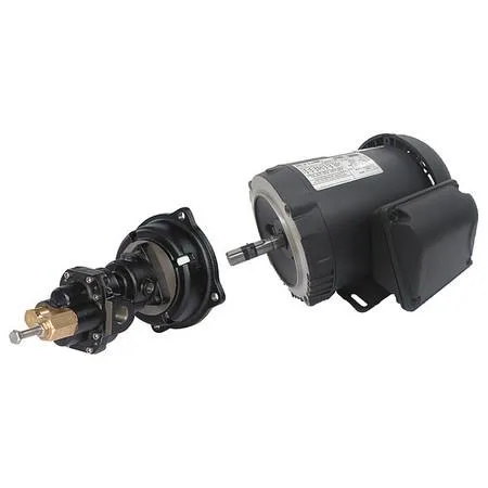 Dayton 41TK18 rotary gear pump, cast iron body, 1/2 hp motor