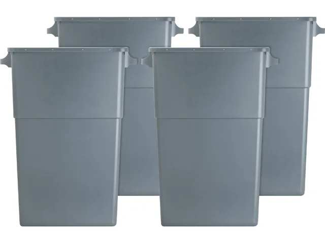 Genuine Joe Genuine Joe 60465CT 23 gal Slim Waste Container Gray 20x11x30 in — product photo