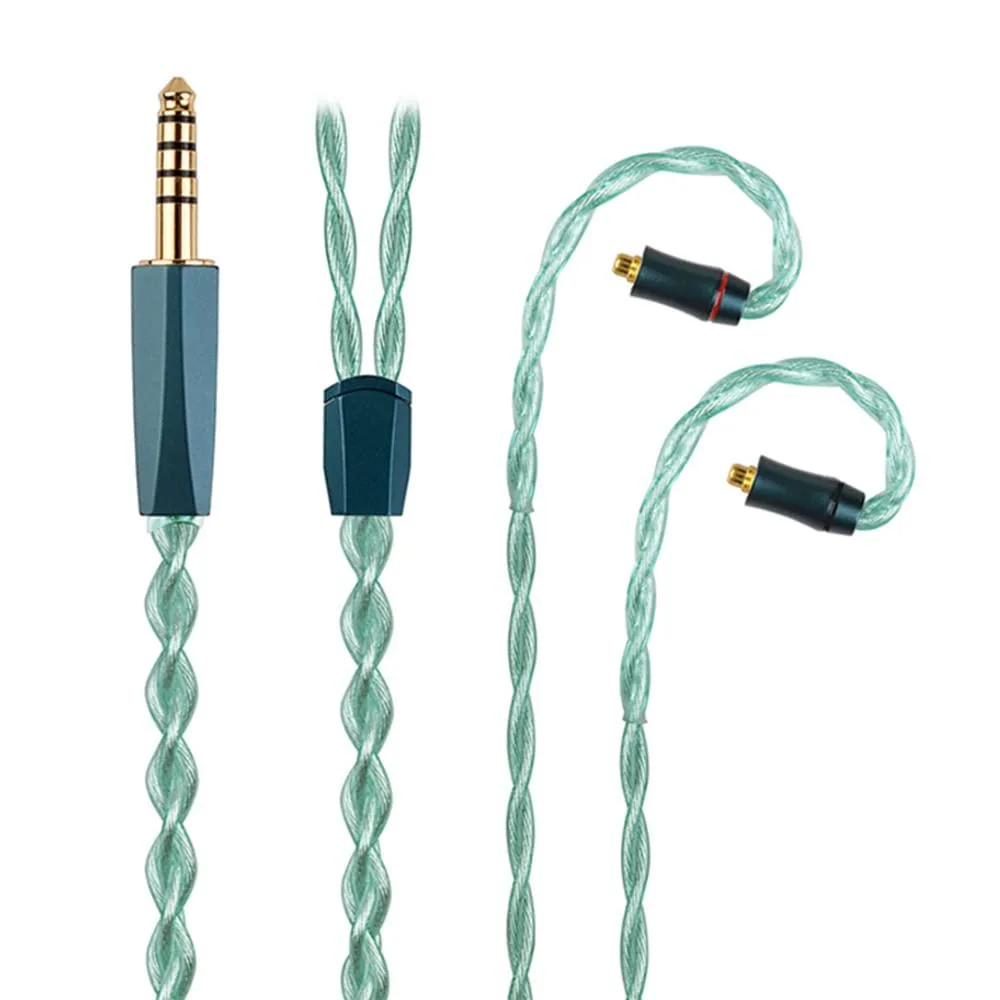 LORDWORLD LORDWORLD FourMix 4.4mm Balanced MMCX Green IEM Upgrade Cable — product photo