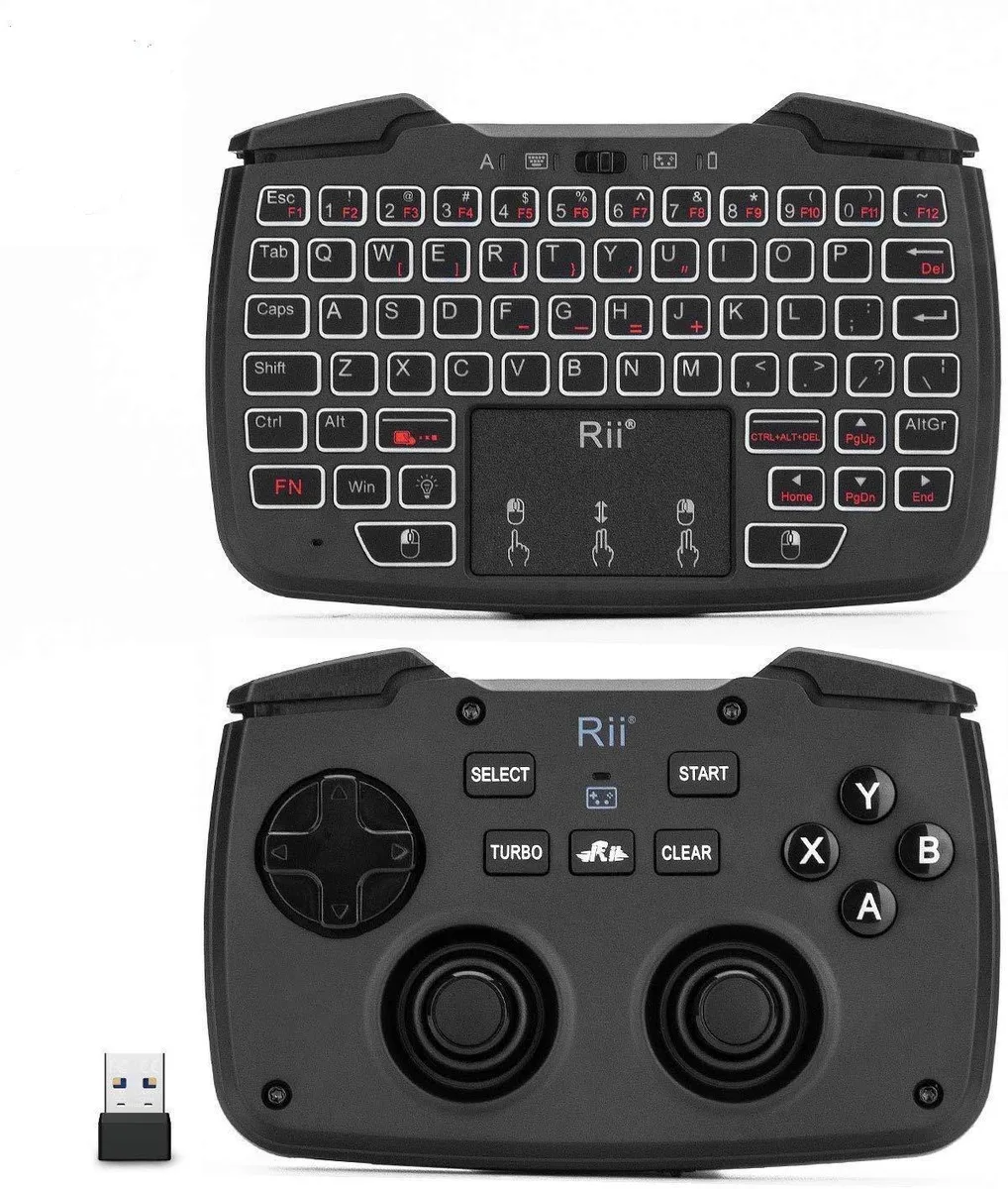 Redragon 62-Key 2.4GHz Wireless Keyboard Mouse Combo with Game Controller — product photo