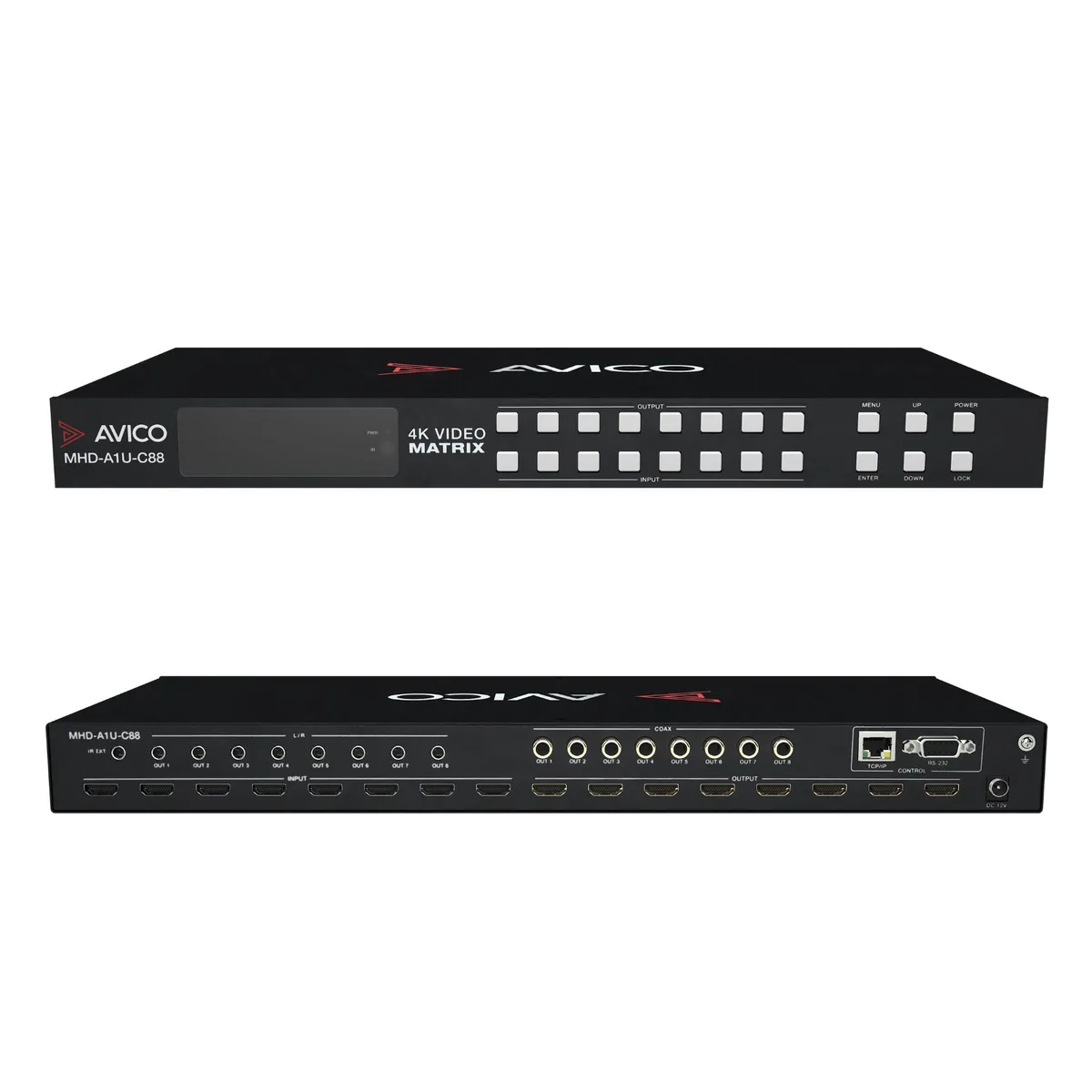 Avico Avico 8x8 HDMI Matrix Switch 4K 60Hz HDMI 2.0 ARC — product photo