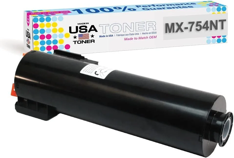 MADE IN USA TONER MADE IN USA TONER MX-754NT Black Toner Cartridge 83000 Pages — product photo