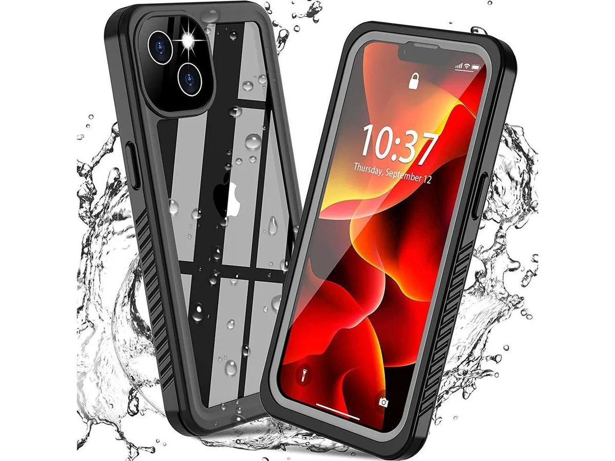 BONAEVER BONAEVER iPhone 13 Mini Case Waterproof IP68 Clear Black 5.4 inch — product photo
