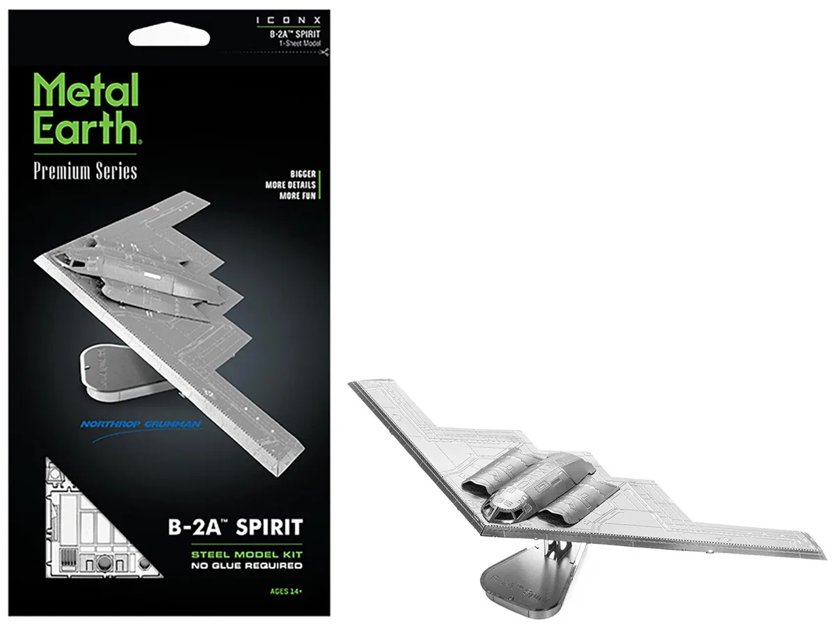 Metal Earth Metal Earth B-2 Spirit Stealth Bomber Model Kit Moderate Difficulty 11 Parts — product photo