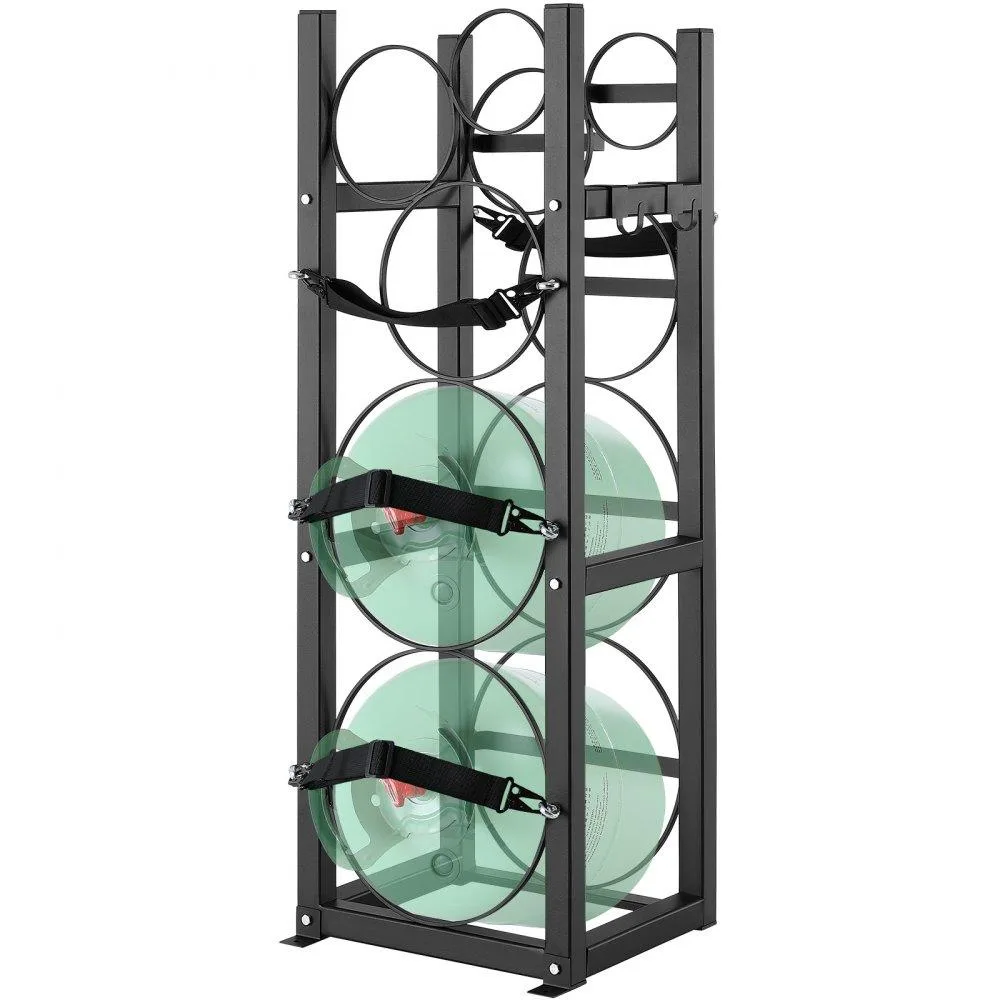 VEVOR VEVOR Refrigerant Tank Rack CTR230N 2×30 lbs + 3 Small Bottles 325×330×928 mm — product photo