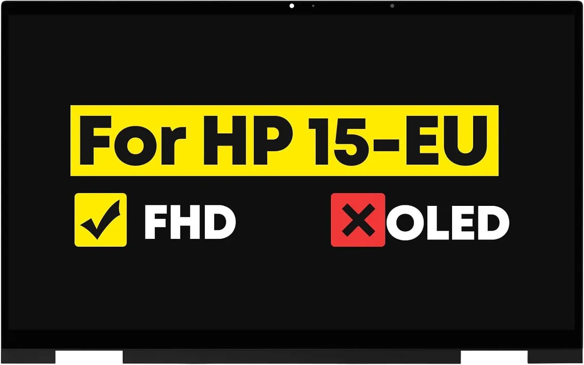 NUOLAISUN NUOLAISUN 15.6" LCD Touch Screen Digitizer Assembly + Bezel for HP Envy x360 15M-EU 15-EU 15Z-EU 1920x1080 FHD — product photo