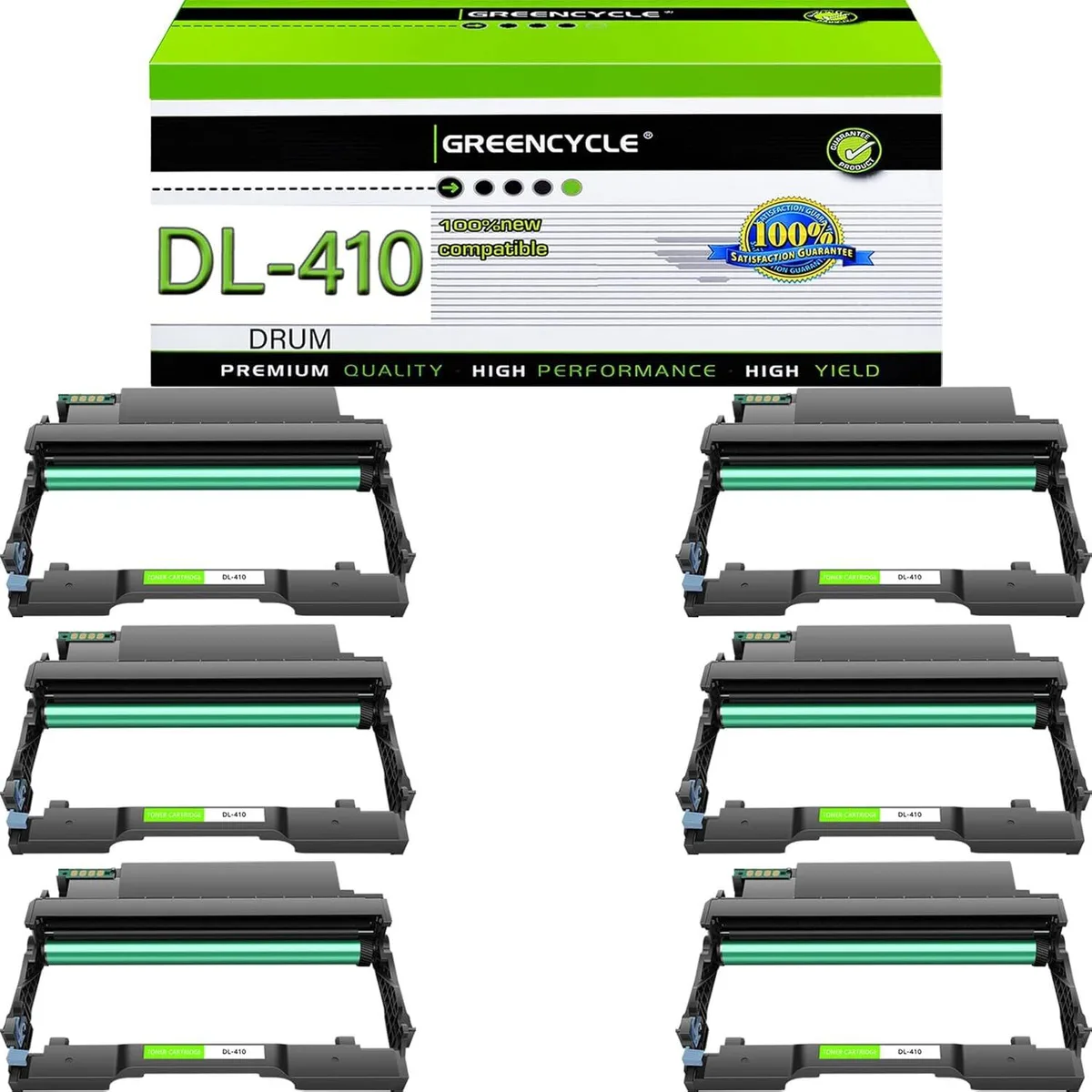 GREENCYCLE GREENCYCLE DL-410 Drum Unit 6-Pack Black 12000 Pages — product photo
