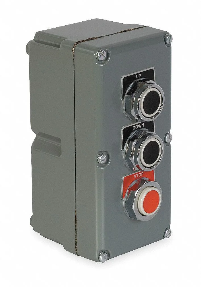 Schneider Electric Schneider Electric 9001KYK32 Control Station 3-Button Blk/Red — product photo