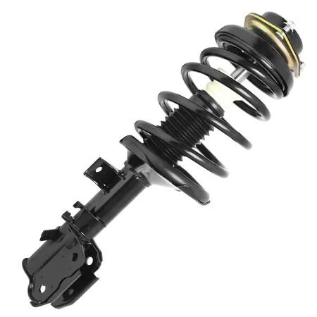 Unity 11316 front right complete strut assembly silver metal coil spring and mount