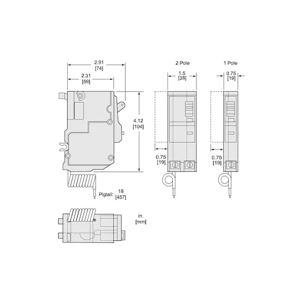 SQUARE D SQUARE D QO230GFI 30A 2 Pole 120/240V Circuit Breaker — product photo